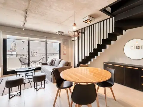 Departamento 2 ambientes en duplex en Palermo totalmente amueblado.