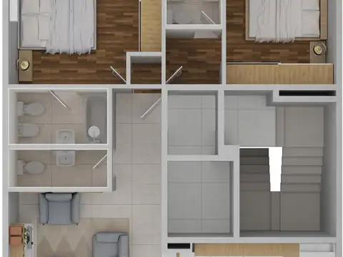 Departamento 2 ambientes con 1 baño