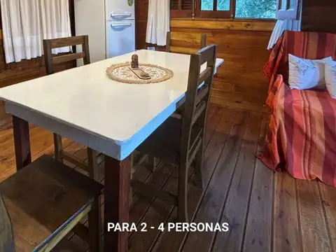 Cabañas en alquiler temporal - Para 2/4 personas