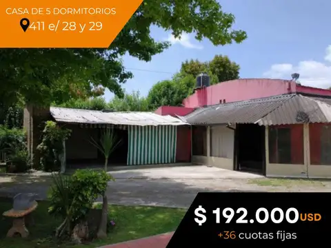Casa en venta - 5 Dormitorios 3 Baños 3 Cocheras SUM - 4886Mts2 -  Villa Elisa [FINANCIADA]