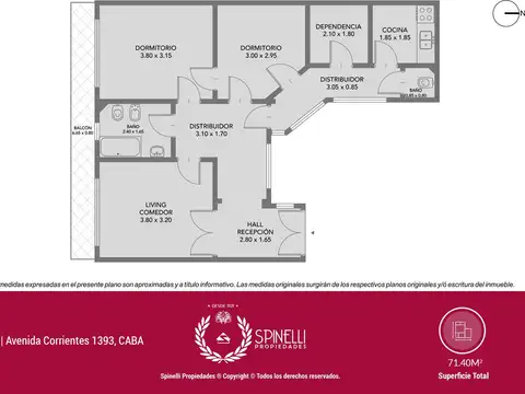 Departamento en Venta en Tribunales, USD 130.000