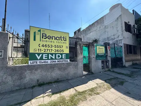 Terreno en Venta 10  mts Frente