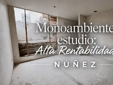 DEPARTAMENTO-ESTUDIO 1 AMBIENTE VENTA NUÑEZ
