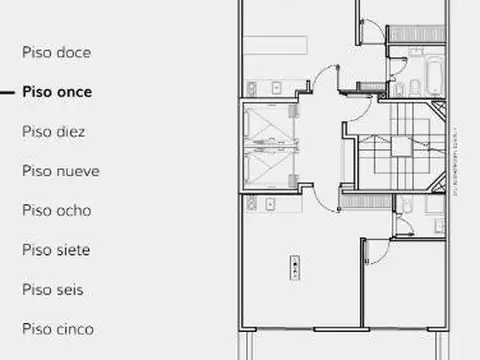 Departamento Monoambiente con 1 baño