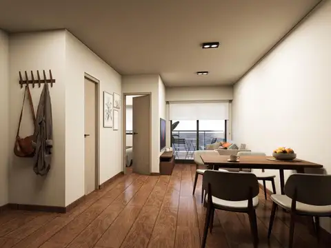 Departamento 2 ambientes con 1 baño