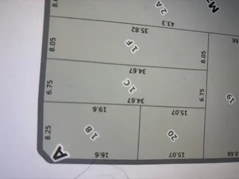 Terreno en Venta 34  mts Fondo