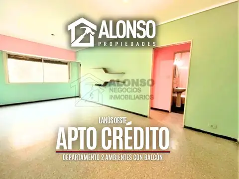 AMPLIO DPTO 2 AMBIENTES CON BALCÓN - LANUS OESTE