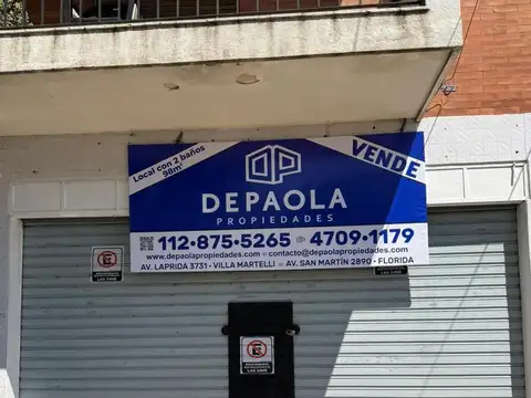 VENTA LOCAL COMERCIAL SOBRE AVENIDA MITRE 98m2 - 2 baños - VICENTE LOPEZ - VILLA MARTELLI