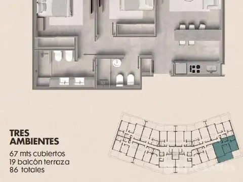 Departamento en Tortugas Woods KM 38, 5 Panamericana Ramal Pilar