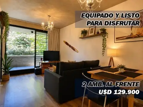 Depto 2 amb., balcón, sol, Alto Palerm