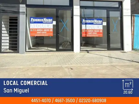 Local - Alquiler - Argentina, San Miguel - Int. Irigoin 885