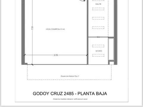 Departamento Monoambiente con 1 baño