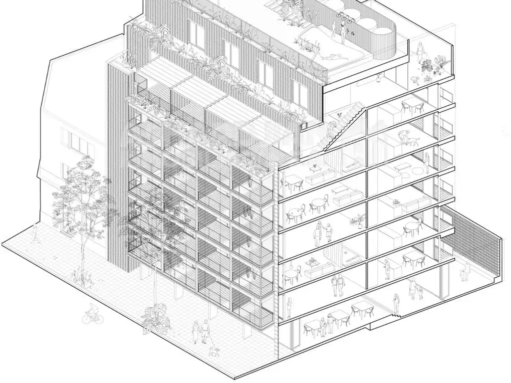 Emprendimiento en Colegiales - Etapa: En construcción