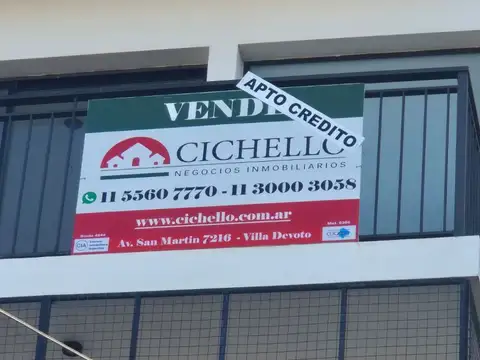 Departamento en Venta en Villa del Parque, USD 119.000