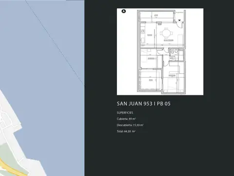 VENTA DEPARTAMENTO 2 DORMITORIOS CON PATIO