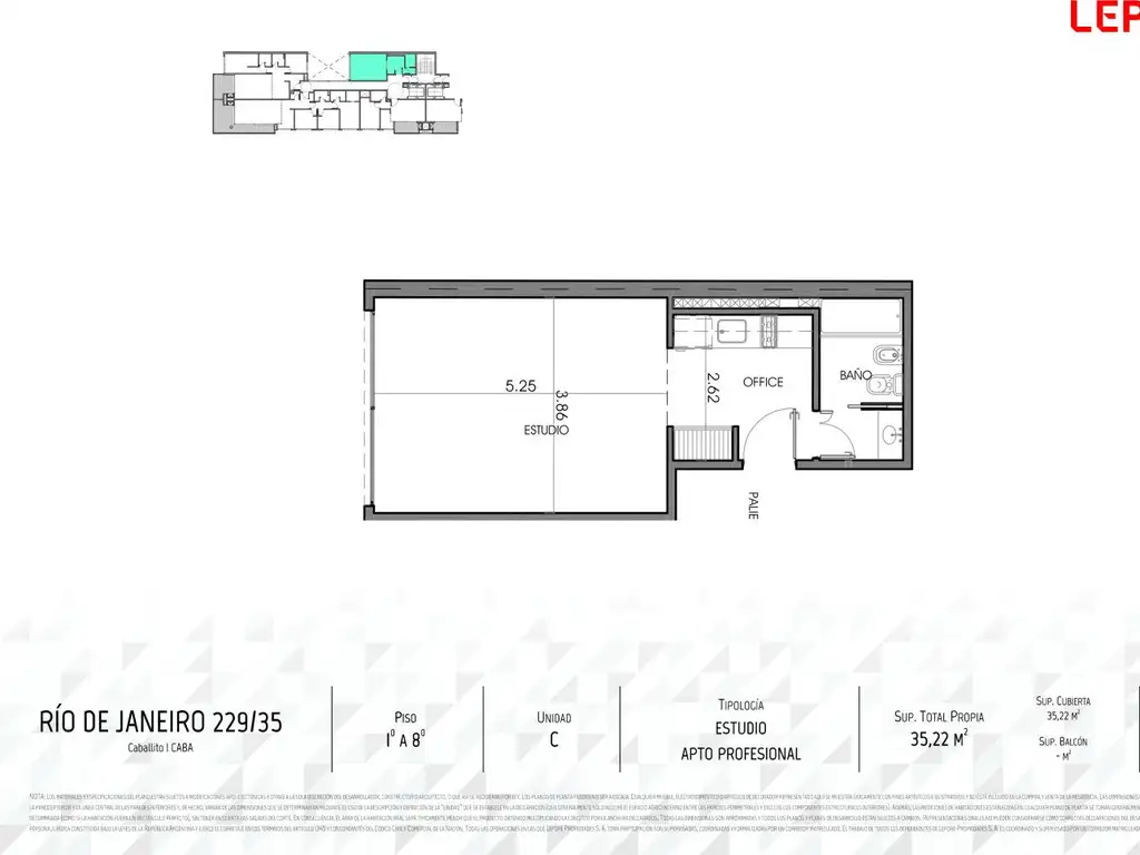 Emprendimiento en Caballito - Etapa: En pozo
