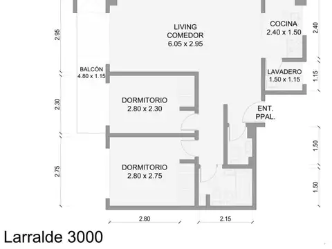 Crisólogo Larralde 3000, Piso 1