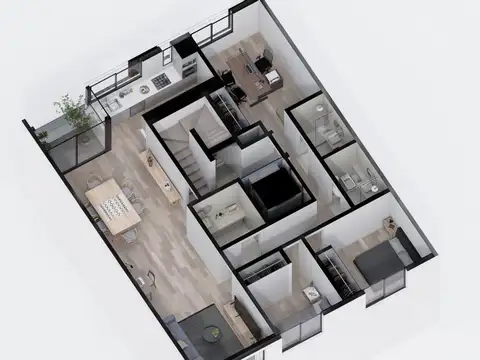 Departamento 4 ambientes con 2 baños