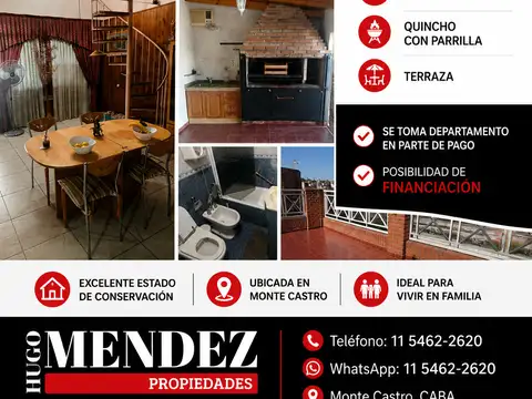 Casa en venta en Monte Castro 