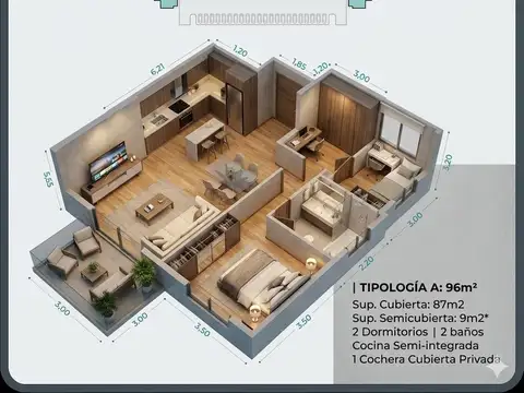 Departamento en capital