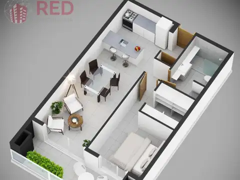 Departamento en Venta con 1 cocheras