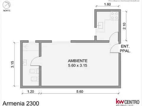 Departamento en Venta de Monoambiente