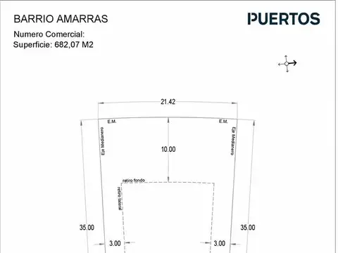 Terreno en Puertos del Lago