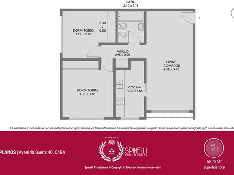 Departamento en Venta en Boedo, USD 79.000