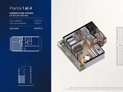 Departamento en Venta en Villa Urquiza, USD 94.600