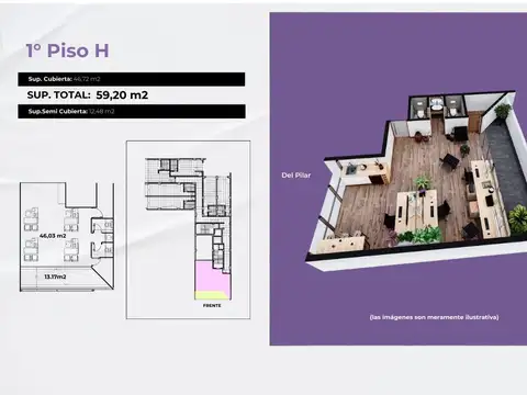 Oficina / estudio Microcentro Salta Capital