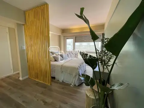 RESERVADO Departamento 1 ambiente con balcón y vista lateral al mar en el Centro - Mar del Plata