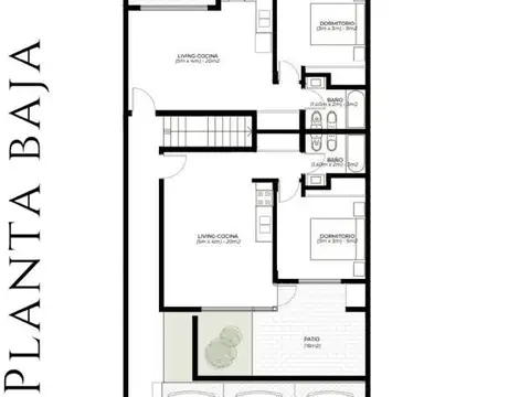 Departamento en Venta de 1 dormitorio