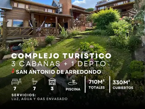 Venta Complejo De 3 Cabañas Y Departamento Equipados A 200Mts Del Rio En San Antonio De Arredondo