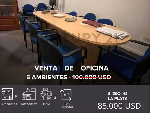 VENTA DE OFICINA EN LA PLATA