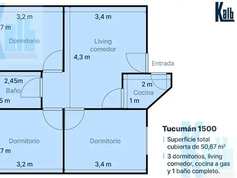 Departamento en Venta de 4 ambientes
