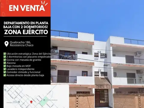 Se VENDE Departamento Planta Baja. Quebracho 150