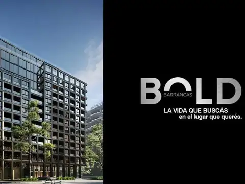 Venta Monoambiente divisible en Edificio Bold Barrancas Av.Libertador full amenities