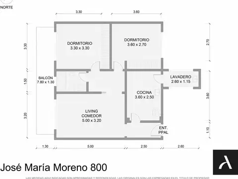 Departamento en Venta de 3 ambientes