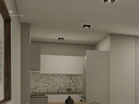 Departamento Monoambiente con 1 baño