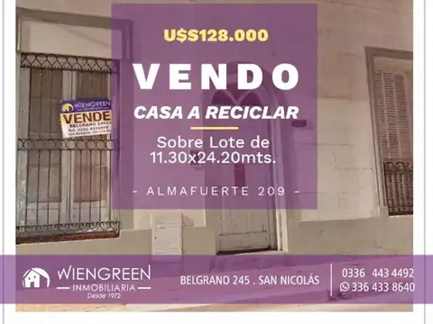 Vendo casa a reciclar, Excelente ubicacion!