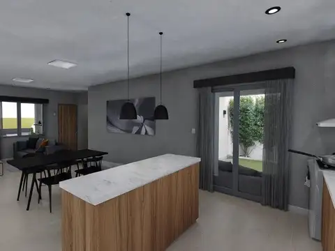 Departamento Monoambiente con 1 baño