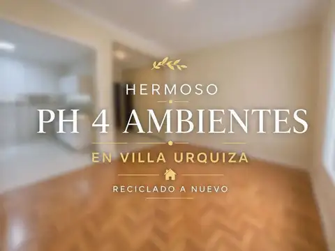 VENTA 4 AMBIENTES VILLA URQUIZA APTO CREDITO