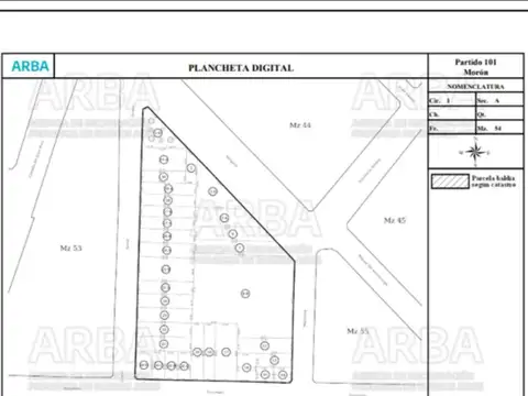LOTE VENTA MORÓN SUPERFICIE TERRENO 465 M2 