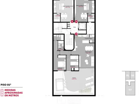 Departamento en Venta con 1 cocheras