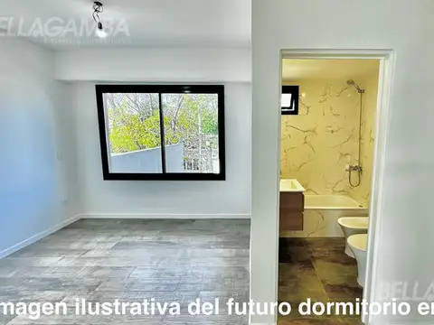 Dos ambientes de pozo con balcón suite en Munro financiación
