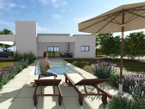 Casa 4 ambientes con 2 baños