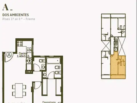 Departamento en venta en pozo en Moron