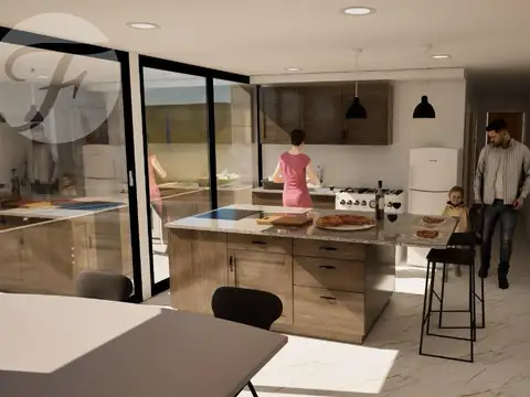 Departamento 3 ambientes con 1 baño