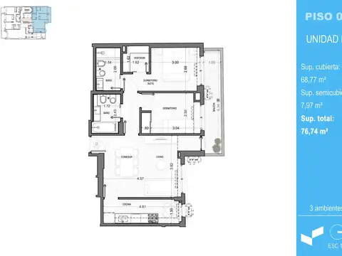 AV. CÓRDOBA 2955-2° B