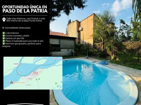 PASO DE LA PATRIA. CASA DE 2 DORMITORIOS